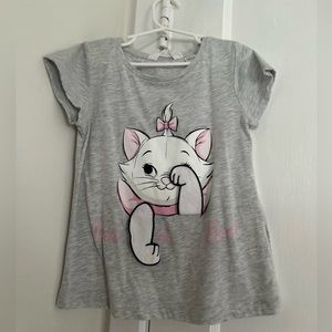 H&M Disney Marie Aristocats Peek a Boo T-Shirt Size 6-8